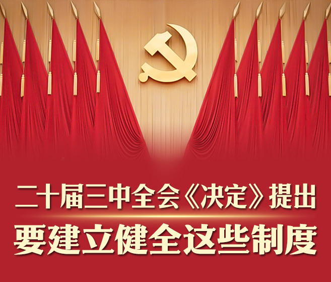 黨的二十屆三中全會(huì)《決定》提出要建立健全這些制度
